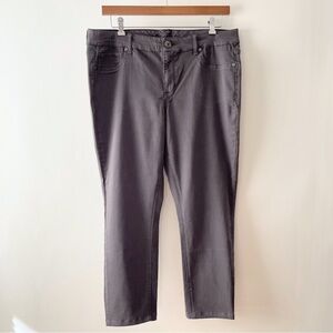 Maurice’s Grey High Waisted Color Jeggings Size 18 Reg (Hemmed to Petite Length)